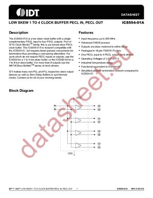 ICS554G-01AIT datasheet  